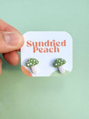 Clay Mushroom Studs-4