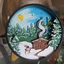 Winter Cabin Shadow Box Kit-4