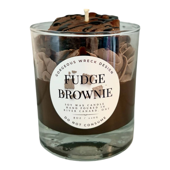 Fudge Brownie Dessert Candle