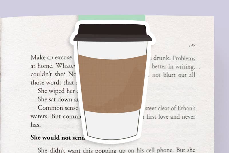 Coffee Jumbo Magnetic Bookmark - 0