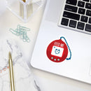 Feed me tamagotchi vinyl sticker-2