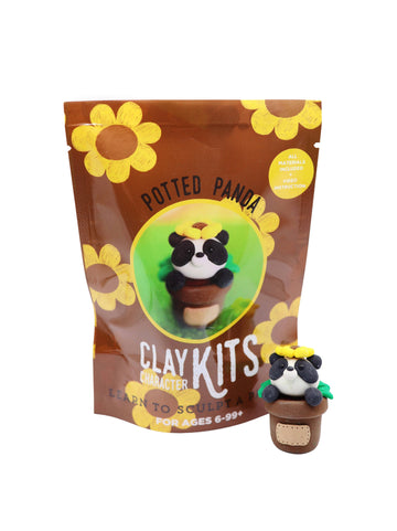 Potted Panda DIY Polymer Clay Kit | Arts & Craft Kit