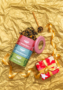 Holiday Trio Tin & Spoon - Organic Black, Purple, Herbal Tea-5