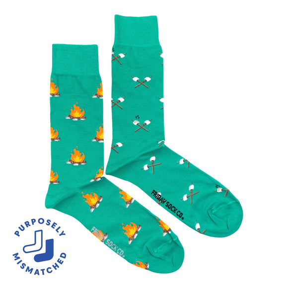 Men's Campfire & Marshmallow Socks