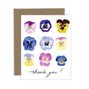 Thank You Pansies Flower Card-5