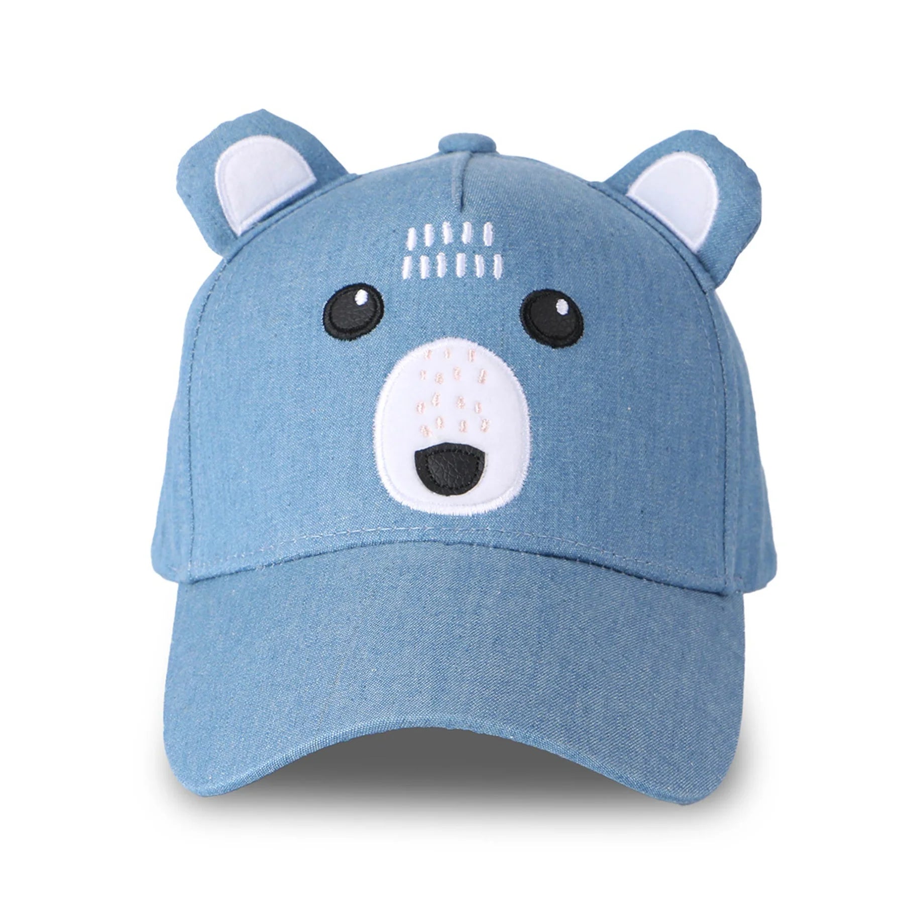 Kids UPF50+ Cap - Bear Chambray