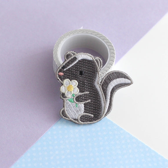 Cute Skunk Embroidered Patch