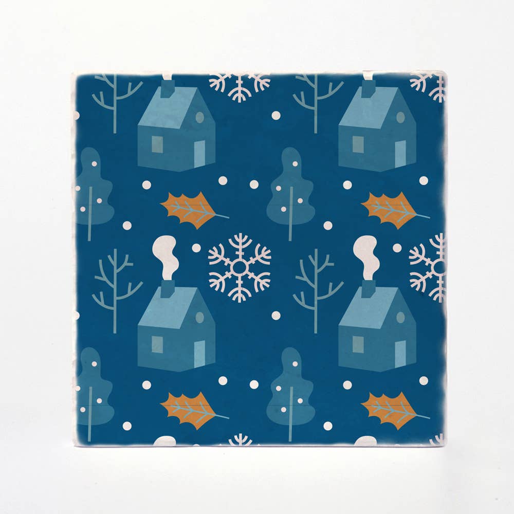 Winter Blue Coasters