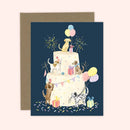 Party Dog Cake Birthday Card-1