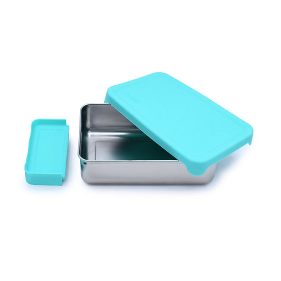 Stainless Steel Bento Box with Lid & Removeable Divider
