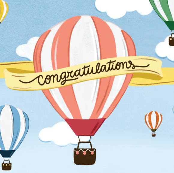 Congrats Balloons Card
