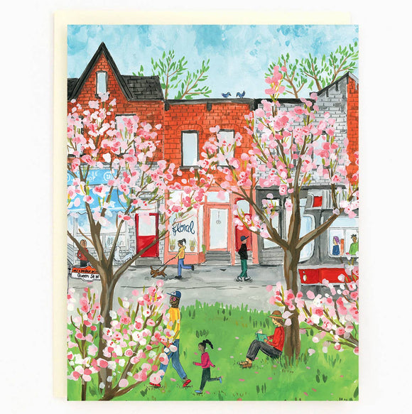 Toronto Queen West Spring Card