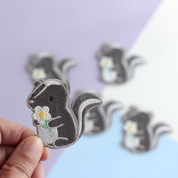 Cute Skunk Embroidered Patch