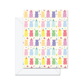 Gummy Bear Pattern - Greeting Card