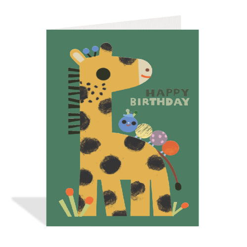 Birthday Giraffe Enclosure Card