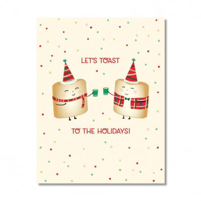 Lets Toast Christmas Card