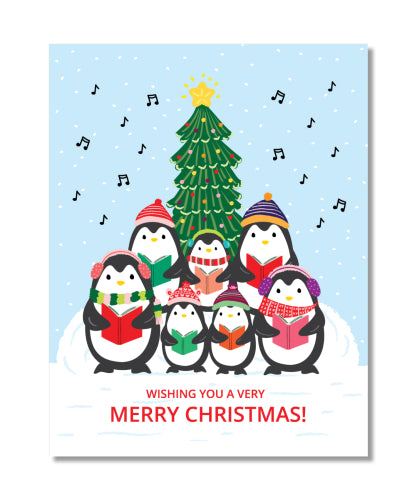 Penguin Choir Card