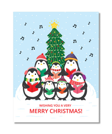 Penguin Choir Card