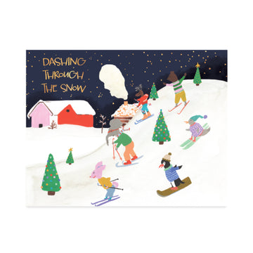 Snow Surfing Card