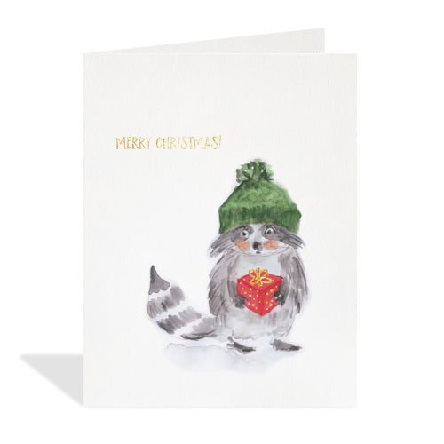 Raccoon Pressie Card