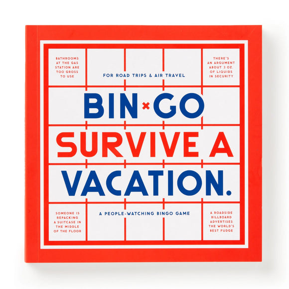 Bin-Go Survive a Vacation Bingo Book