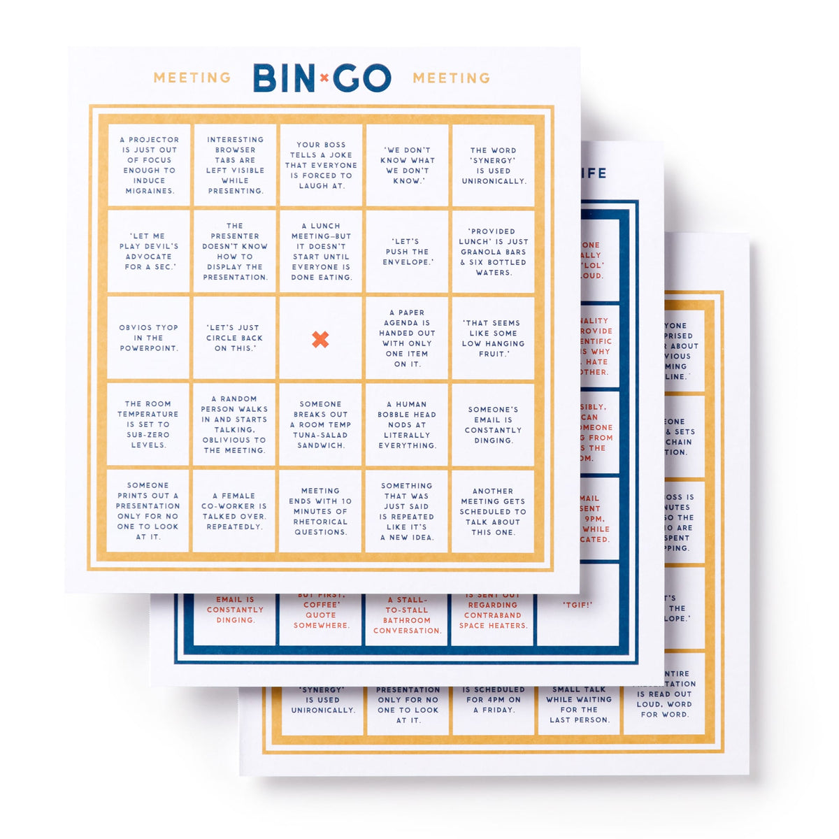 Bin-go To A Dumb Meeting Bingo book