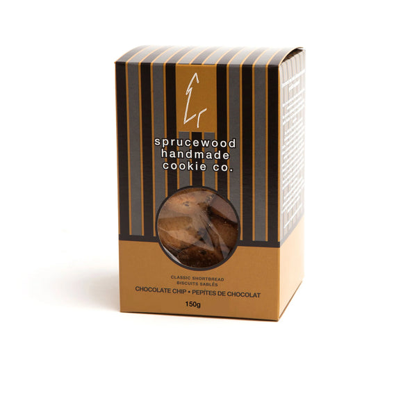 Chocolate Chip Shortbread Cookies | Sprucewood Handmade Cookie Co