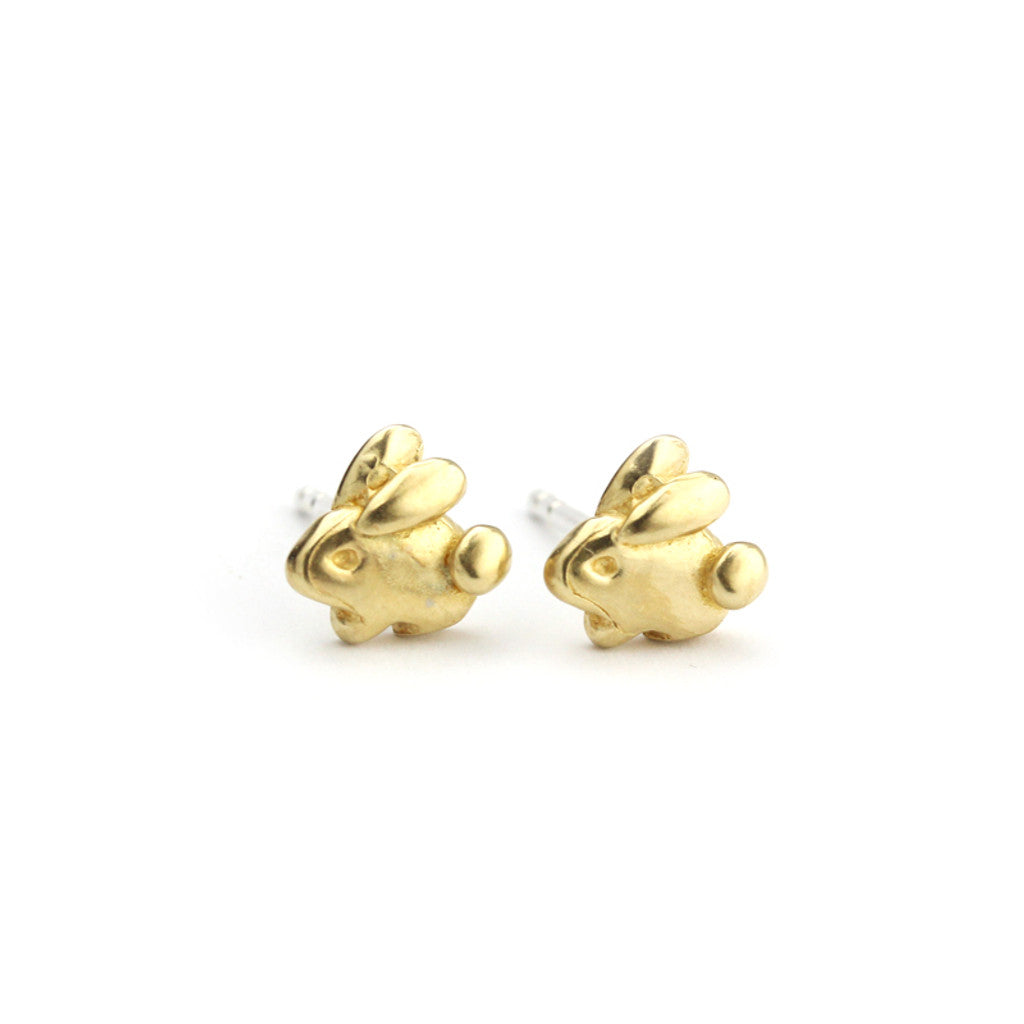 Silver Bunny Studs | Marmalade Designs
