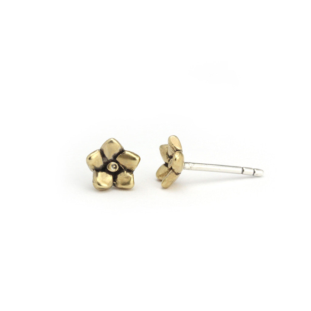 Bronze Forget-Me-Not Studs | Marmalade Designs