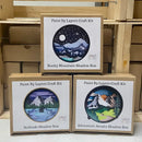 Winter Cabin Shadow Box Kit-8