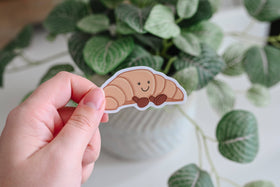 Croissant - Cozy Cafe Vinyl Sticker - 0