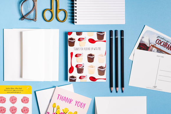 Thanks For Pudding Up With Me - Greeting Card