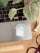 I Can Do Scary Things Ghost - Spooky Vinyl Sticker-2