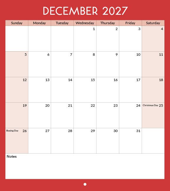 2027 Toronto Landmarks Calendar