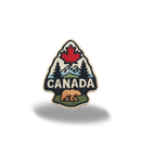 Canada Wilderness Maple Leaf Bear Embroidered Iron-On Patch-1