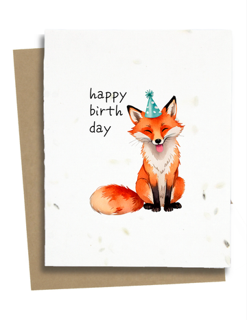 Fox Birthday Card