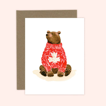 Canadian Grizzly Bear Card