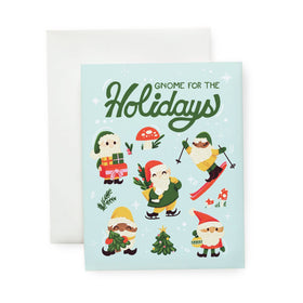 Holiday Gnomes - Illustrated Holiday Card