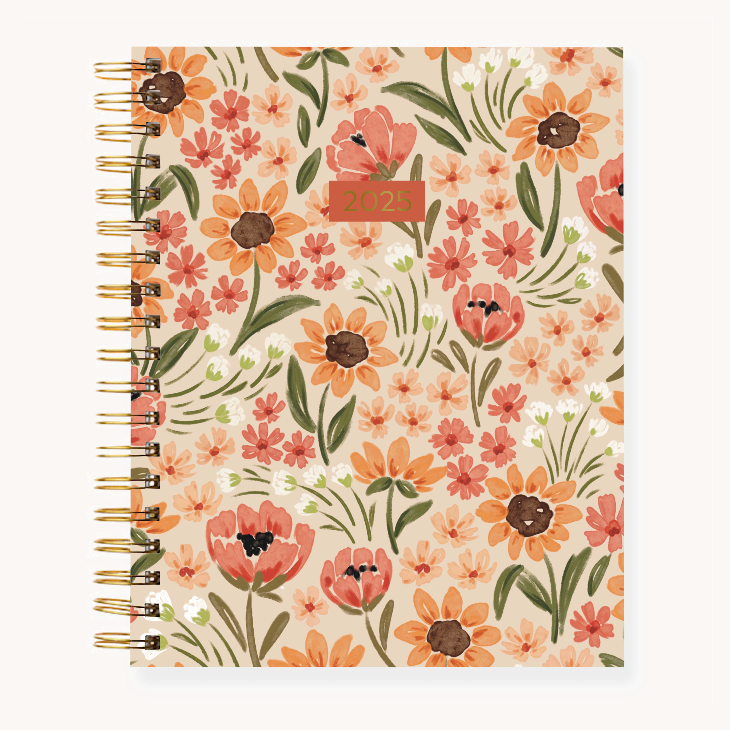 2025 Yearly Planner (Sunny Poppies)