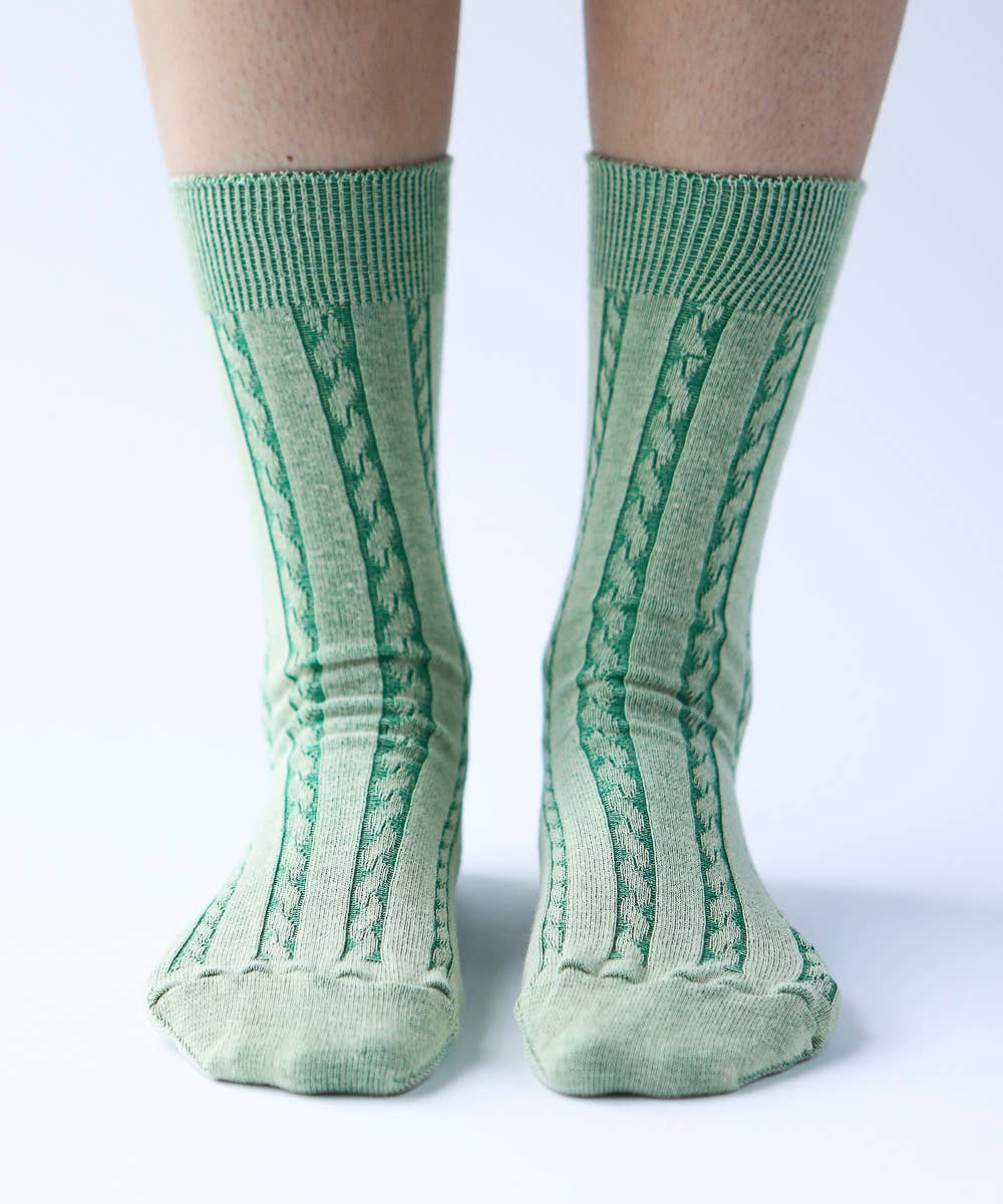 Cable Knit Dress Socks | Made in Canada | Various Colours