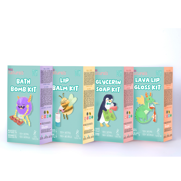 Kiss Naturals DIY Bath Bomb Kit for Kids - Makes 6