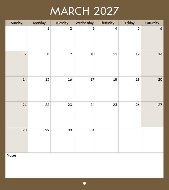 2027 Toronto Landmarks Calendar