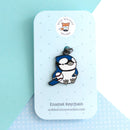 Toronto Blue Jay with Baseball Enamel Keychain-2