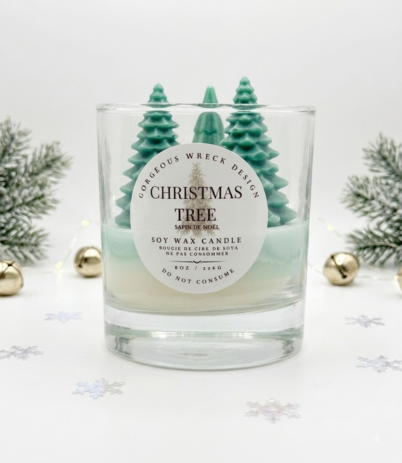 Christmas Tree Dessert Candle