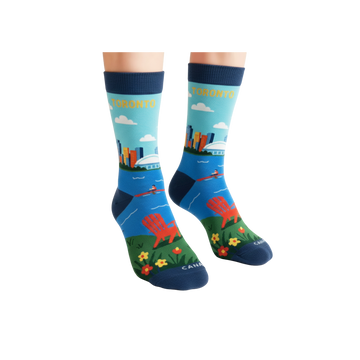 Toronto Scenic Skyline Crew Socks - 0
