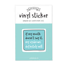 Eyebrows Vinyl Sticker-2