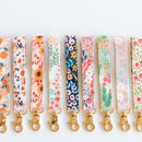 Black Floral Wristlet Keychain-6