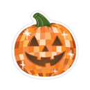 Disco Pumpkin - Fall Jack O Lantern Spooky Vinyl Sticker-1
