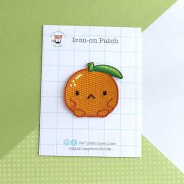 Grumpy Clementine Embroidered Patch - 0