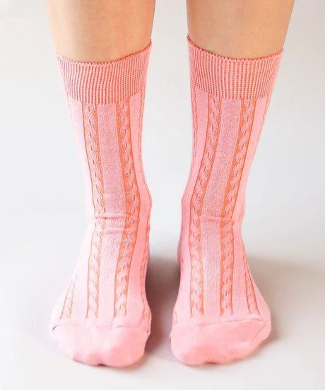 Cable Knit Dress Socks | Made in Canada | Various Colours
